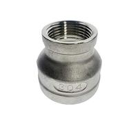 1pc Female Nipple Threaded Reducer Pipe Fitting Steel SS304 Stainless Steel(DN20,DN20)
