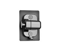 1PC Filtered Shower Head Anti Limestone High-Pressure Water Saving Handheld(Black Base)