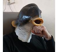 (1PC Fish Mask) 1pc Funny Realistic Fish Head Mask - Latex Full Face Costume with 3D Fish Design, Suction Cup Mountable Gills & Expressive Eyes