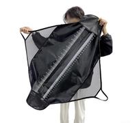 1Pc Fishing Unhooking Mat, Fish Weigh Sling, Fish Safe Soft Mesh Weigh Sling, Portable Fish Weigh & Measure Sling, 124.5 * 55cm, Black