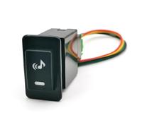 1PC Fit For for Paladin Car for DRLFog Power on off Radar Garage Switch Button With Wire Auto parts(Music)