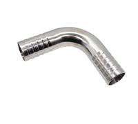 1pc Fit Tube I.D 19mm Hose Barbed 304 Stainless Steel 90 Degree Elbow Pipe Fitting 5.0
