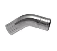 1PC Fit Tube ID 19mm Barbed Equal 45 Degree Elbow 304 Stainless Steel Pipe Fitting
