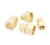 1PC Fit Tube O.D 8mm - M12x1.25 Female Brass Tube Pneumatic Flare Fitting with Nut