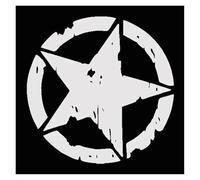 1Pc Five-Pointed Star Self-Adhesive Reflective Motorcycle Stickers Racing Helmet Fuel Tank Fender Car Decals(Reflective Silvery)