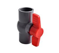 1pc Flat Socket Ball Valve PVC Pipe Coupler Adapter Watering Connectors Garden Irrigation Aquarium Fish Tank Joint I.D 20~110mm(Grey Color,Inner Dia 63mm)