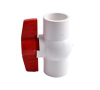 1pc Flat Socket Ball Valve PVC Pipe Coupler Adapter Watering Connectors Garden Irrigation Aquarium Fish Tank Joint I.D 20~110mm(White Color,Inner Dia 32mm)