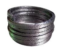 1pc Flexible Graphite Braided Packing for Pumps and Valves - 10x10mm & 8x8mm - 2m Length(10mmx2m)