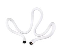 1pc Flexible Silicone Bidet Hose For Toilet Handheld Sprayer Ultra Soft Anti-kick Shower 47"Inch 1.2M(White)