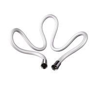 1pc Flexible Silicone Bidet Hose For Toilet Handheld Sprayer Ultra Soft Anti-kick Shower 47"Inch 1.2M(Silver)