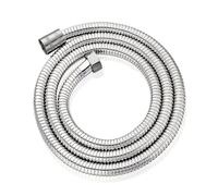 1pc Flexible Stainless Steel Shower Hose - 1.5m/2m/3m, Explosion-Proof with Electroplated Metal Finish, Easy Wall-Mount Installa(Silver 2.0M)