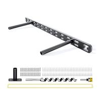 1pc Floating Shelf Bracket Heavy Duty,Decorative Floating Shelf Hardware Hidden Black Metal Fireplace Mantel Brackets (18"X4"X1.0" with Tools)