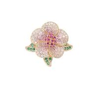1pc Floral Brooches For Women Men Rose Peony Lily Iris Plant Pin