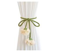 1pc Flower - Shape Elastic Curtain Tieback, 55cm, 4 Colors, Cartoon Style, (Excluding Curtains).(Beige)