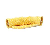 1pc Foldable Cat Tunnel Plaything Funny Kitten Crinkle Cat Tube for Indoor Safe Canvas Material Breathable Design Easy Storage Half Shape