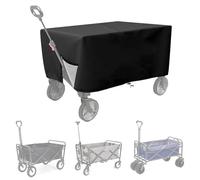 1pc Folding Garden Wagons Cart Covers Trolley Carts Sun Shade Dustproof Waterproof Oxford Cloth Camping Storage For Folding Trolley(210D 97x56x61cm)