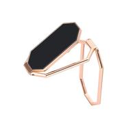1Pc Folding Phone Holder Desktop Stand Rose Gold Grip Space Saving Design Compatible with All Smartphones for Car Office Home Use