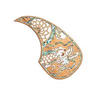 1PC Folk Acoustic Guitar Pickguard Self-adhesive Pick Guard Sticker Maple Inlaid With Shell Acoustic Guitar Pickguards