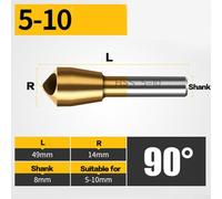 1PC for for HSS Titanium Coated Countersink Deburring Drill Bit Taper Hole Cutter Chamfering Tool for for Metal Wood Processing 4241(45787)