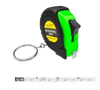 1PC For Mini Retractable Tape Measure 3FT 1M with Dual Scale Readings Auto Rewind Feature and Portable Keychain Design (green)