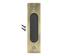 1pc for Sliding Door Handle w/screw Alloy Barn Gate Wardrobe Cabinet Doors Windows Pull Non-slotted Easy Install Black White Bronze(Antique Bronze)