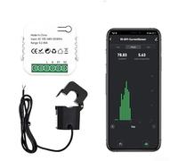 1Pc for Smart Meter for Energy Monitor, for TUYA Smart Life WiFi Energy Meter 80A with Clamp for CT, Real Time Ele for CTricity Monitor Statistics for Home Appliances
