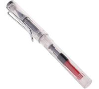 1Pc Fountain Ink Brush Pen Refillable,Flexible Brush Tip for lettering, calligraphy, illustration, art, sketching Chinese Japanese Sumi Calligraphy Painting Writing Signature - Clear Drawing Pens