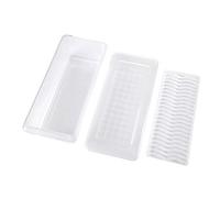 1Pc Fridge Storage Organiser Transparent Container with Lid Refrigerator Box for Fish Meat