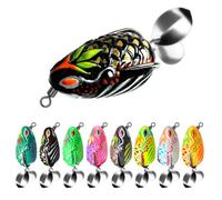 1Pc Frogs Lures Large Mouth Swimbaits Fishing Large Feet Baits Double Propeller Legs for Freshwater Saltwater Fishing Frogs Hard Lures