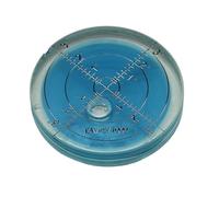 1pc Full Glass Horizontal Bubble Circle Level level60*10mm、60 * 12mm(Blue)