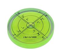 1pc Full Glass Horizontal Bubble Circle Level level60*10mm、60 * 12mm(Yellow)