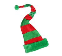 1PC Funny Party Hats Christmas Hats Long Striped Felt Plush Elf Hat Holiday Theme Hats Christmas Party Accessory For Man And Women, elf hat