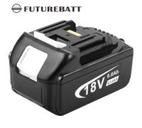 (1PC) FUTUREBATT for Makita 18V 6.0Ah lithium battery BL1850 BL1860 BL1840 BL1830 BL1815 LXT LED Indicator