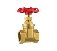 1pc G 1/2" 3/4" 1" 1-1/2" 2" Female Thread Brass Gate Valve DN15 DN20 DN25 DN32 DN40 DN50 with Steel Handwheel Full Port(DN15)
