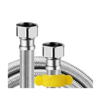 1pc G1/2"-G3/4" SUS304 Water Inlet Hose Faucet 20cm-200cm Heater Pipe Toilet Connection Kitchen Bathroom Tube(G 1-2 Hose,80cm)