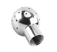 1pc G1 2 Thread Female Stainless Steel Sanitary Spray Tank Cleaning Fix Long Service Life Convenient Installation Polished Ideal Effect Low Water Consumption Self Design for Tanks Barre