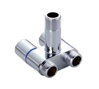 1Pc G1/2 Zinc Alloy Three-Way Filling Angle Valve Wall Mount One Into Two Out Water Cleaning Sprayer Bathroom Accessories(Style 5)