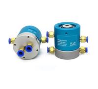 1pc G1/8" Port Electric Slip Ring 2 passages Pneumatic Rotary Joint/Rotary Union with 6-24 Circuits 2A 5A(2 Passage 6CH 2A)