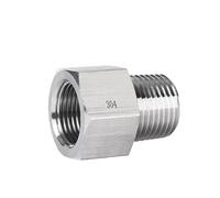 1pc G3/4" BSPP Female to Male BSP NPT Hex Reducer Bushing 304 Stainless Adapter High Pressure Pressure Gauge(M18x1.5 Male)