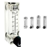 1PC Gas Flowmeter Air Flow Meter 1/4" BSPT Female Square Panel Type Rotameter LZT-6T 10-100 3-15 3-30 5-25 0.1-0.8LPM(5-50LPM)
