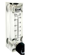 1pc Gas Flowmeter Air Flow Meter 1/4" BSPT Square Panel Type Rotameter LZT-6T 5-50 6-60 10-100 3-15 3-30 5-25 0.1-0.8LPM(10-150LPM Air)