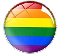 1pc Gay Lesbian Pride Broooch Pin Colorful Coat Lapel Pin Rainbow Flag Badge Tie Tack Lapel Pin for Women Girl Clothes Bags Convenient handled