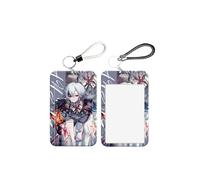 1PC Genshin Impact Card Holder Anime Campus Student Meal Card Random Color of Short Rope (Style 3)