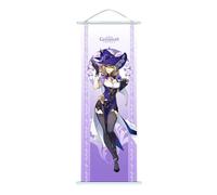 1PC Genshin Impact Scroll Poster Wall Hanging Forged Cloth Painting Decor Live Room Bedroom (Lisa)