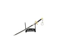 1PC Genshin impact weapon keychain One-handed Sword desktop ornaments game with display stand (STYLE 5)