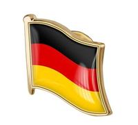 1pc German Flag Brooch Pin Badge Metal Lapel Pin National Flag Brooch Flag of German Badge National Novelty Souvenir Accessory