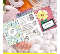 1pc Get Well Soon Stamps Sympathy Sentiments for Paper Craft Handmade Card Making Greeting Cards Decoration Alina Craft Art Stamp