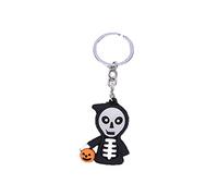 1pc ghost keychain Halloween Grim Reaper Evil Pumpkin Ghost Luminous, Keychain Pendant Bag Ornament Small Gift (), Medium, other gemstones, 如图所示 as Shown, M