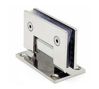 1pc Glass Hinge Frameless Stainless Steel Door 90 Degree Bathroom Clip for Hinges