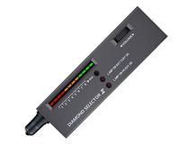 1pc Gold Silver Diamond Jewelry Tester DC 9V Selector Digital Testing LED Light with Carrying Case for Gemstone Document Testing
